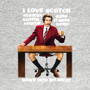 Anchorman Ron I Love Scotch T-Shirt